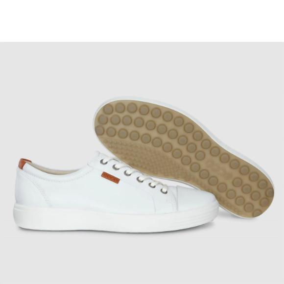 NEW ECCO men's soft 7 sneaker in white - Picture 8 of 8